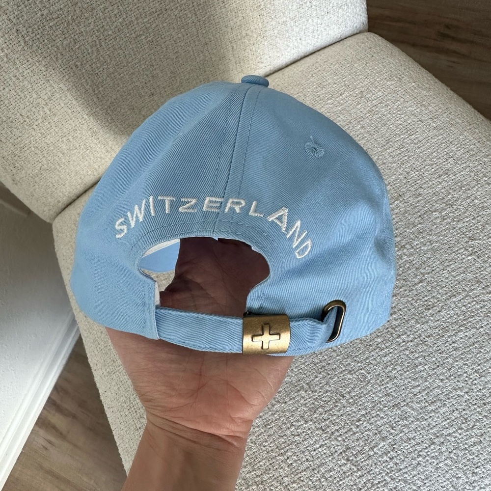 Switzerland Blue & White Cap View 3